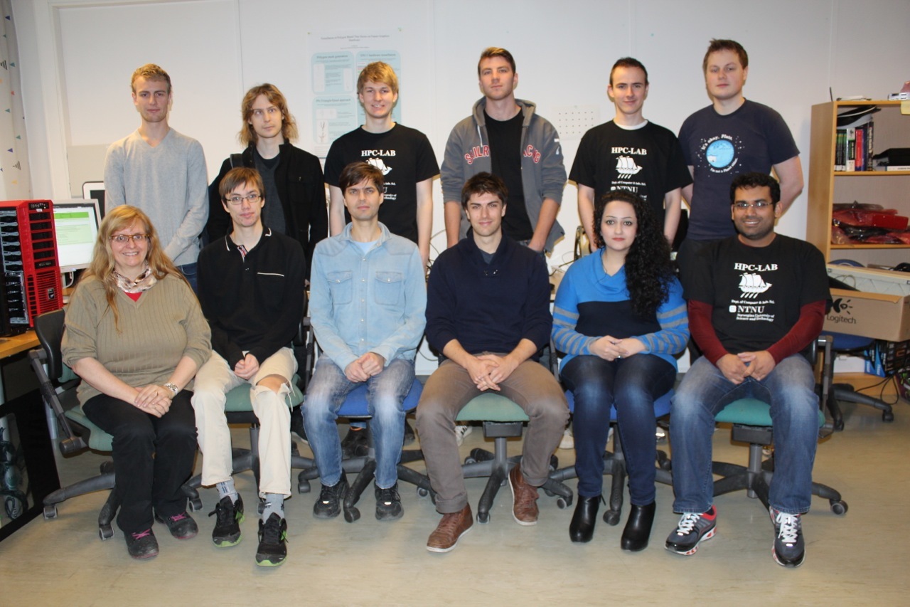 Photo of HPC-Lab members, fall 2013