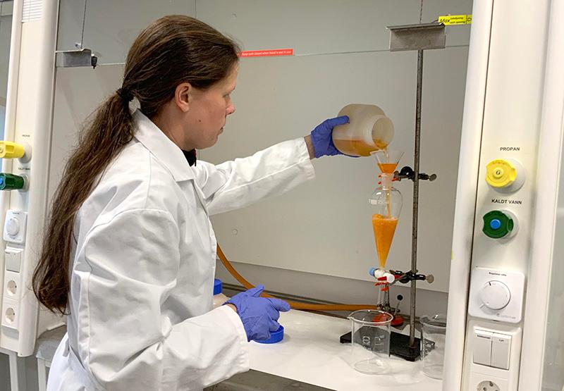 Researcher in a laboratory. Photo