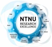 NTNU Research Excellence logo.