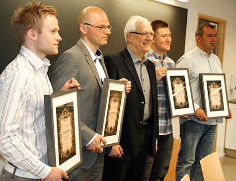 Prize reception. Photo: Per Henning / NTNU