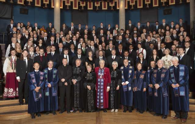 Newly graduated PhDs from the 2011 ceremony