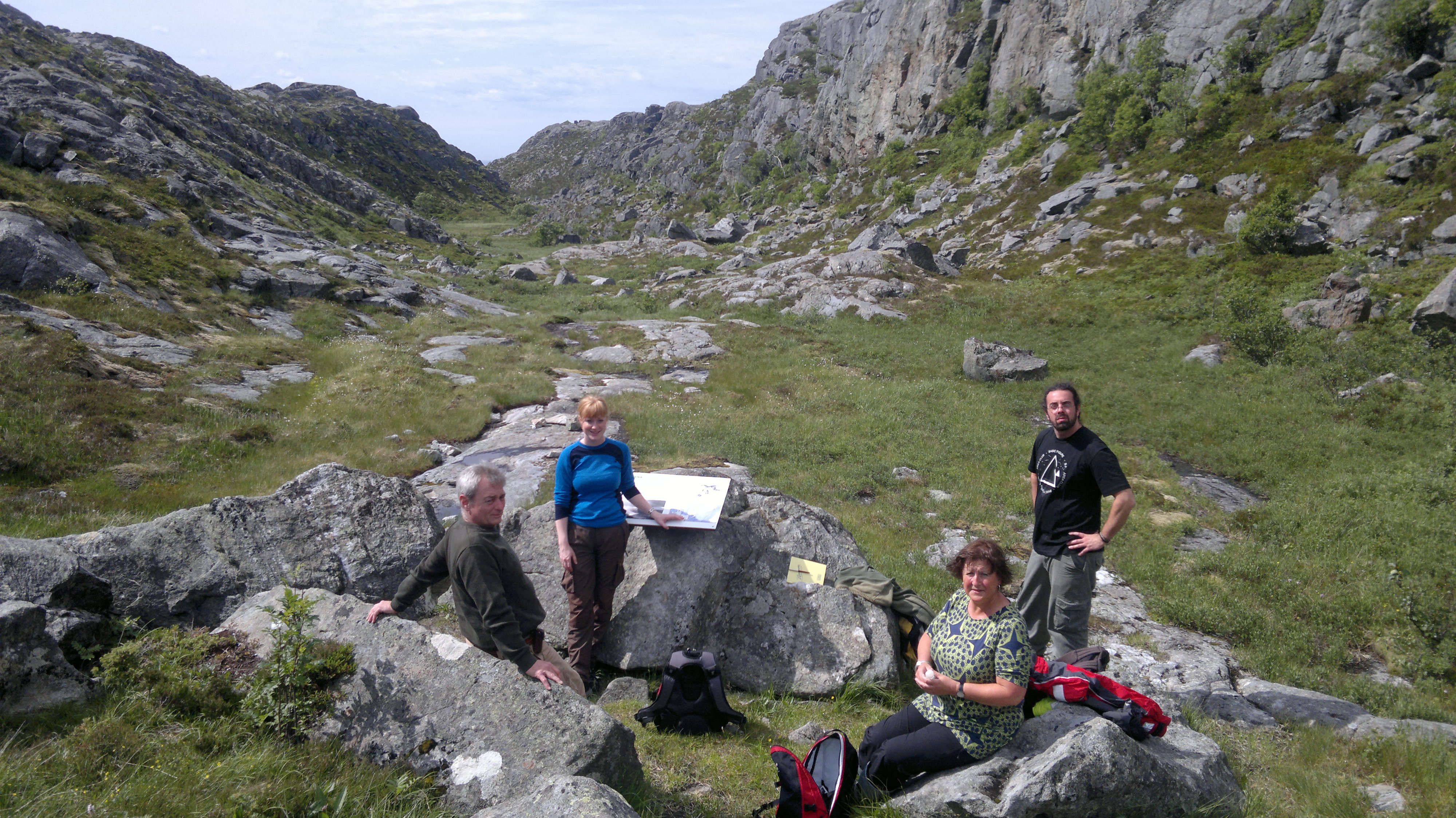 Key partners in the Marine Ventures project visiting Vega, Northern Norway, June 2011