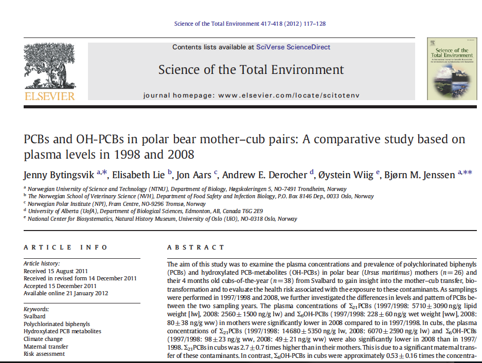 Polar bear article