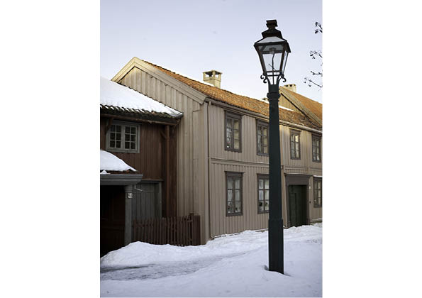 Reconstructed gas light at the Museum of Sverresborg, Trondheim