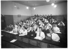 Lecture at NTH, ca. 1930