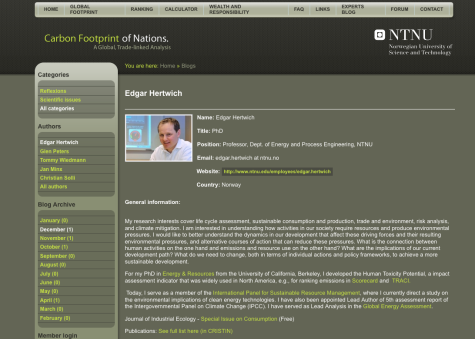 Carbon footprint blog