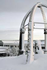 Winter at campus Dragvoll, NTNU