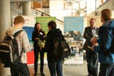 Companies presented themselves on the Miljødagen 2009 - an environment-themed career fair.