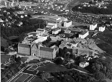 Construction at Gl&oslash;shaugen, 1958