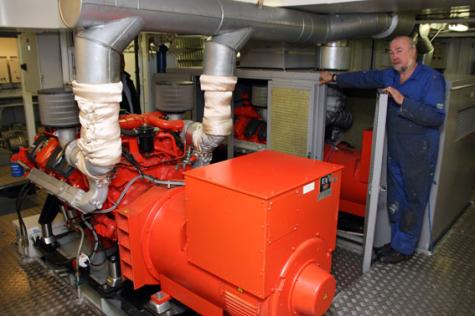 Gunnerus engine room. Photo T Magelssen