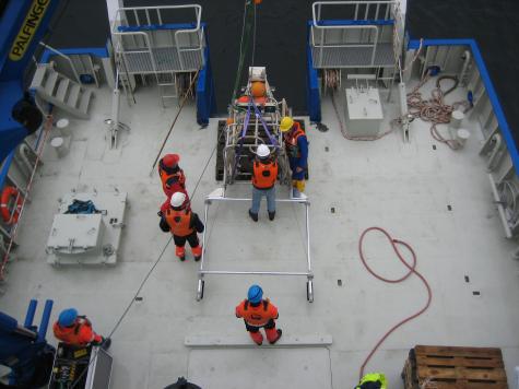 Trawl gear trial. Photo: A Knudsen