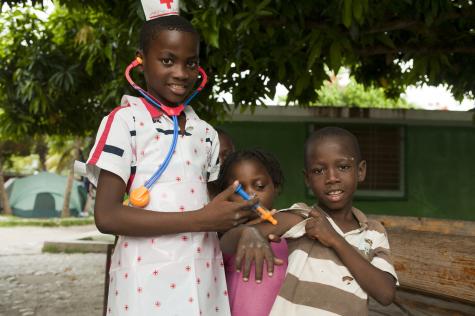 Children playing hospital