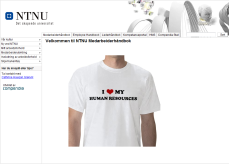 Front page of "HR-portalen"