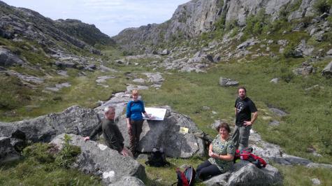 Key partners in the Marine Ventures project visiting Vega, Northern Norway, June 2011