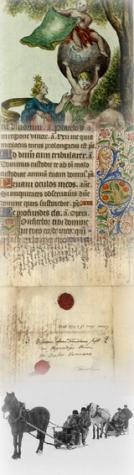 Pictures from manuscripts from NTNU Library Special Collections