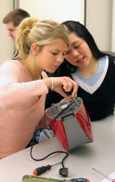 Students working on analysis