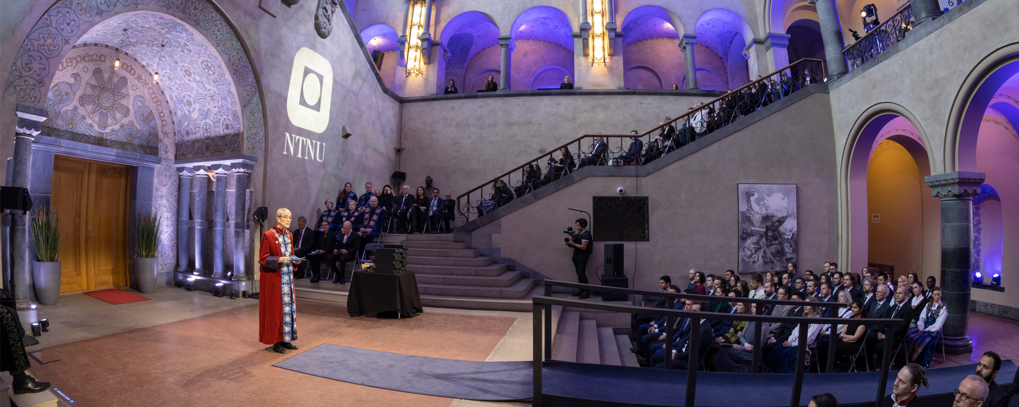 Doctoral Awards Ceremony in the Aula, Main Building at NTNU Gløshaugen