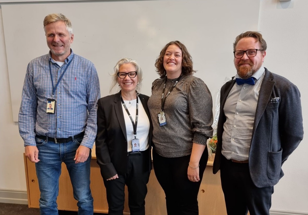 Kamilla and supervisors. Photo