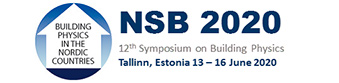 NSB 2020 - 12th symposium on building physics - Tallin, Estonia 13-16 June 2020