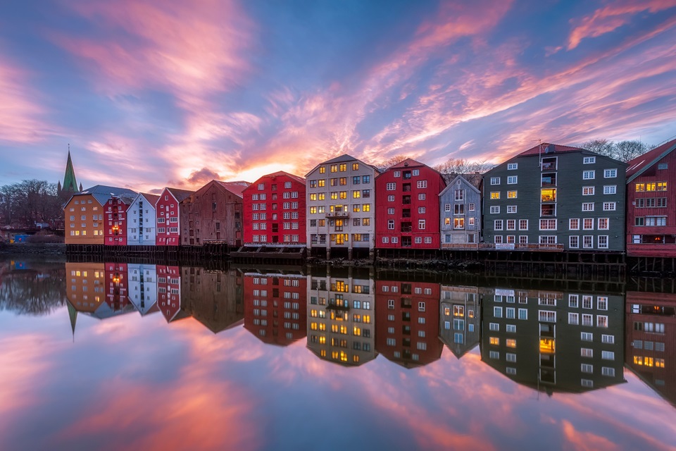 Bryggen,  Trondheim. Foto: Knut Aage Dahl