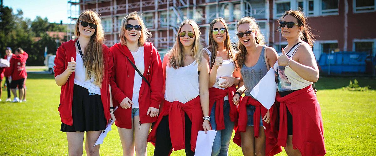 Students, NTNU at Gjøvik. Photo.