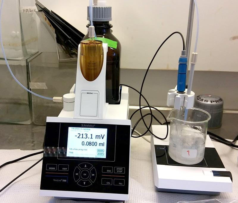 Instruments for chemical analyses. Photo