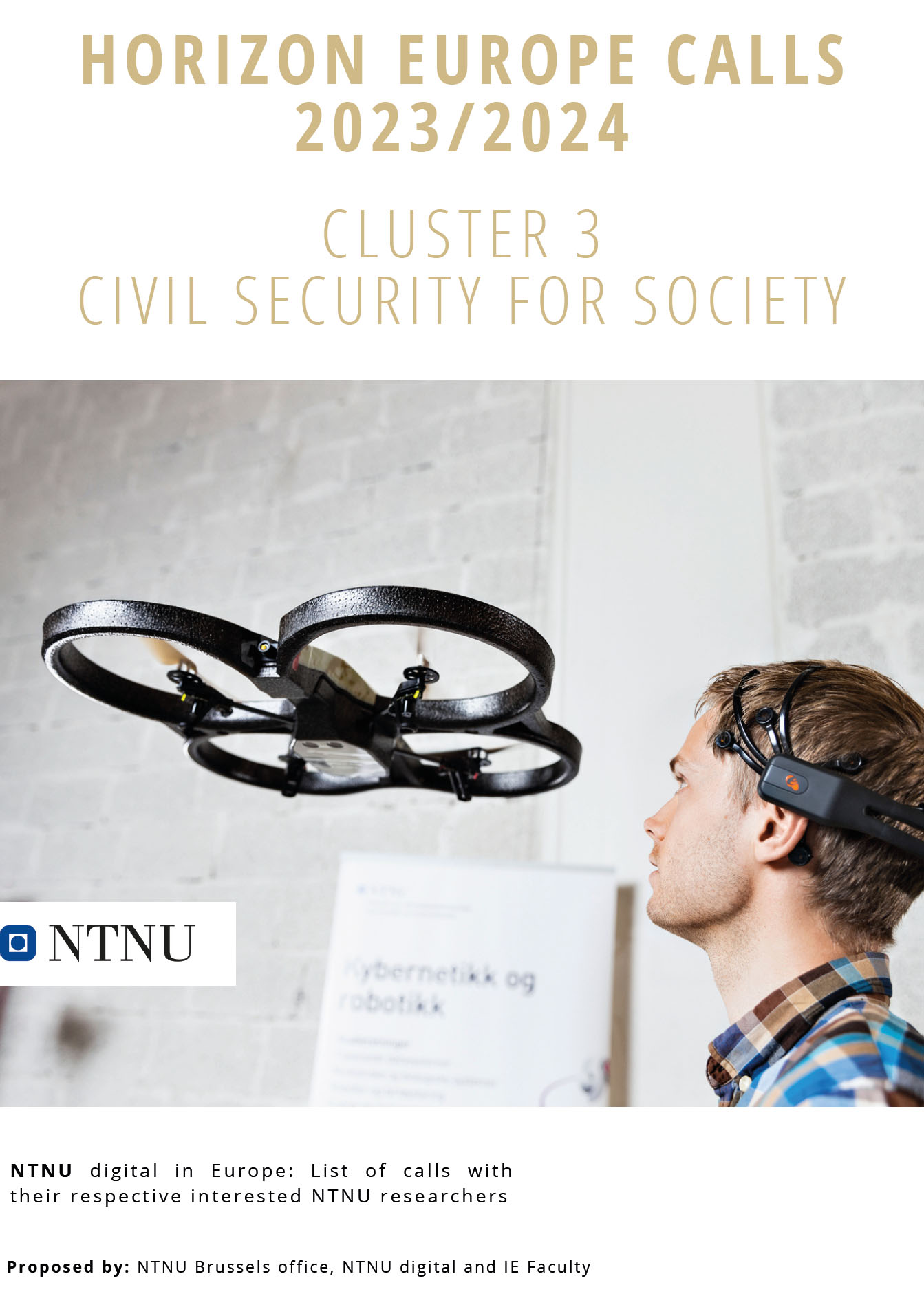 Cover - Cluster 3 Civil Security Society – Horizon Europe brochure, October 2023
