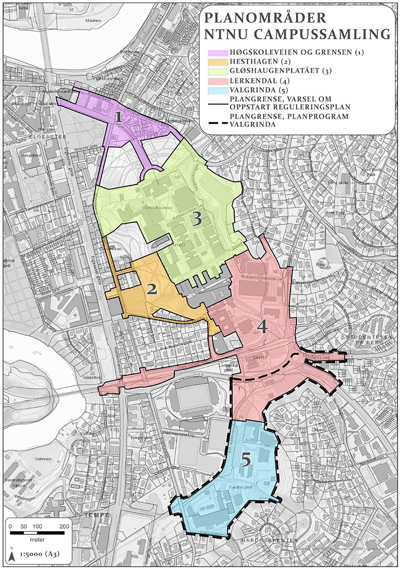 Zoning plan for NTNU´s unified campus
