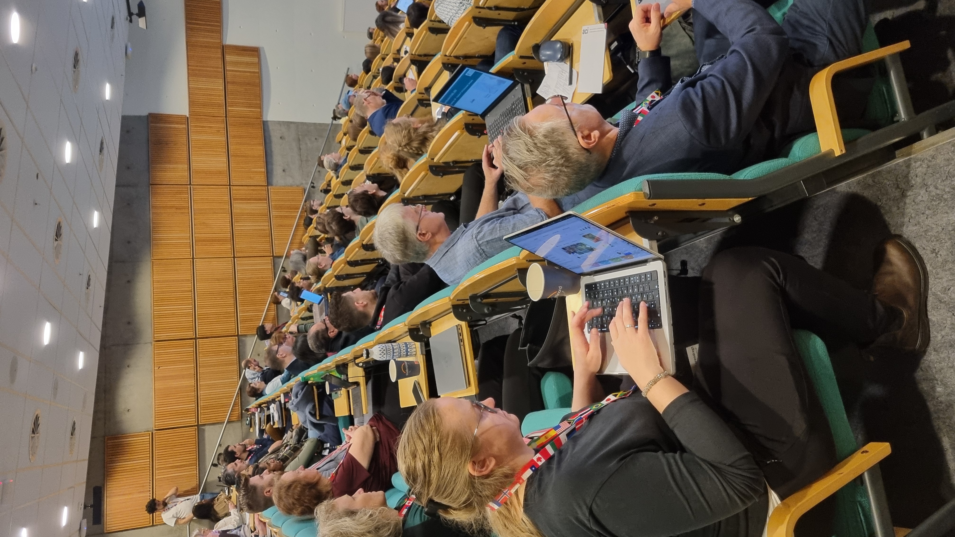 Audience attending ECGBL presentations at Nord University
