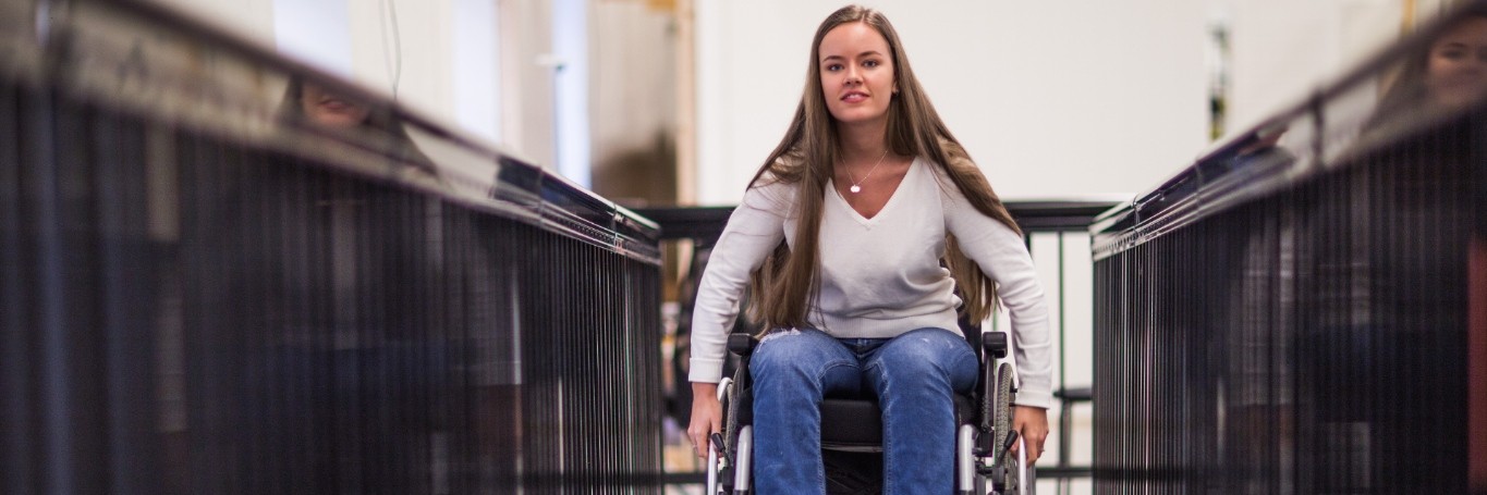 Picture of student in wheelchair