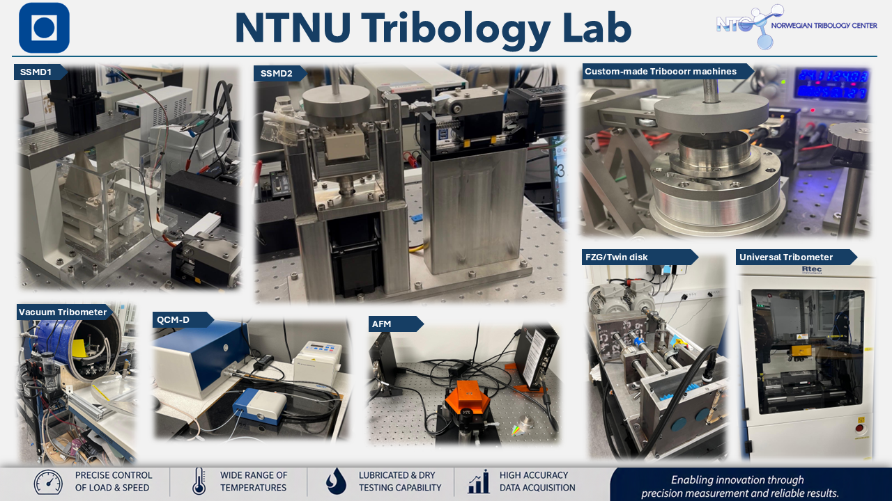picture of equipment in tribology lab