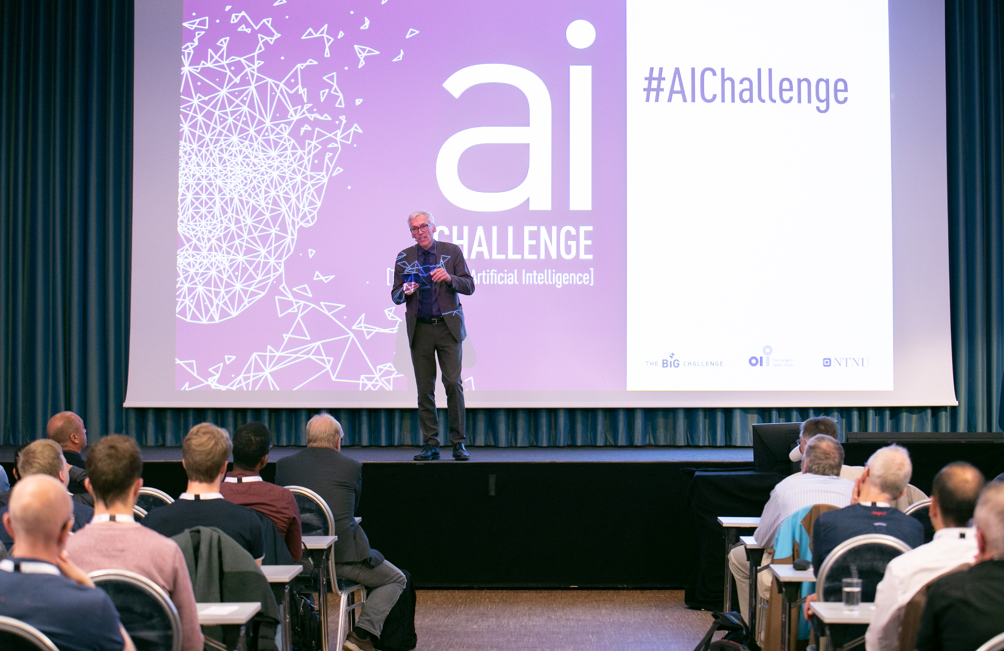 Photo from the AI Challenge conference, by Kai Dragland