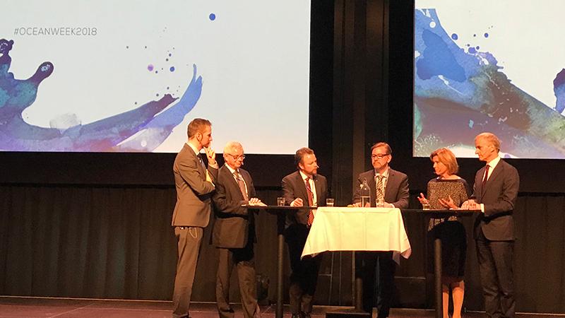 Panel discussion at Ocean Week 2018.