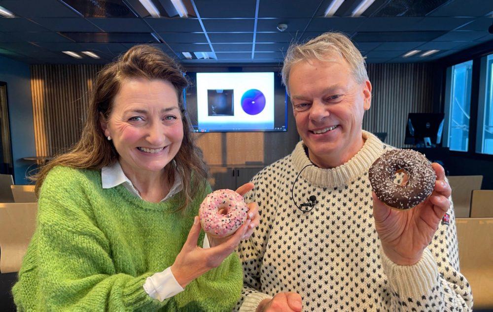 May-Britt Moser and Edvard Moser at the Kavli Institute