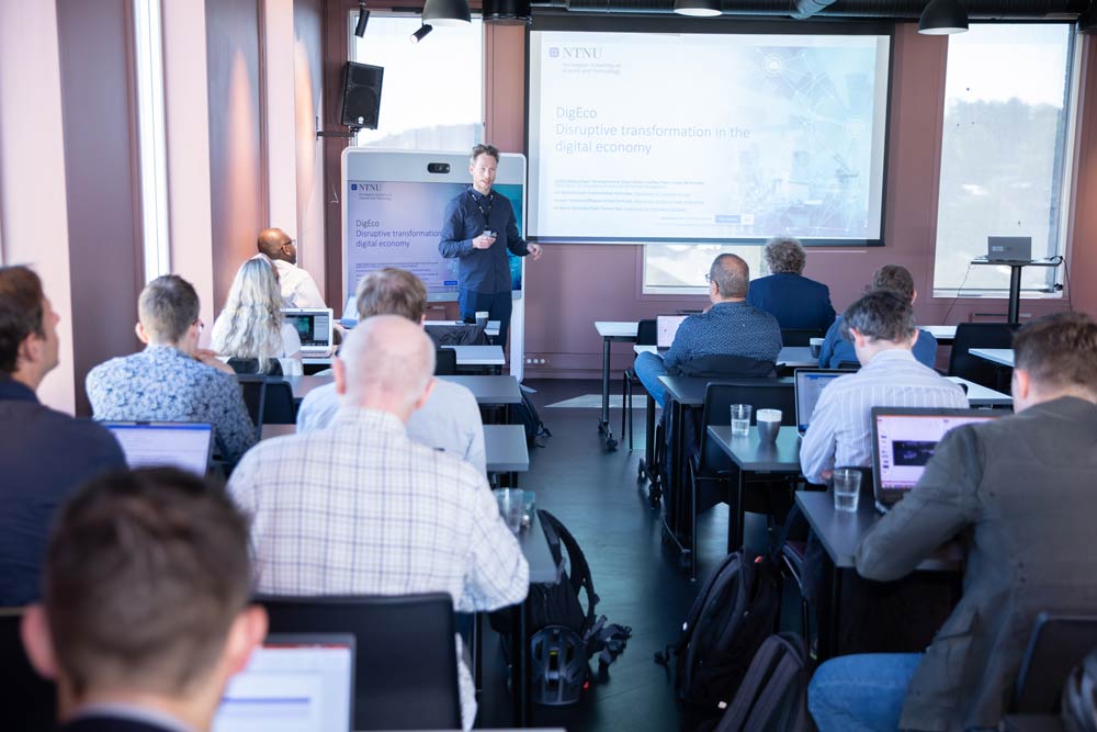 Presentation at the Finalisation event II: The Digital Transformation projects 2023. Photo