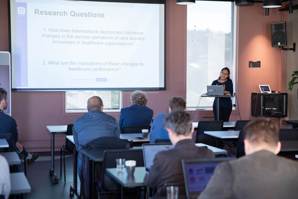 Presentation at the Finalisation event II: The Digital Transformation projects 2023. Photo