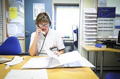 På Fjordvik sykehus. Foto: Jan Fredrik Frantzen, UNN