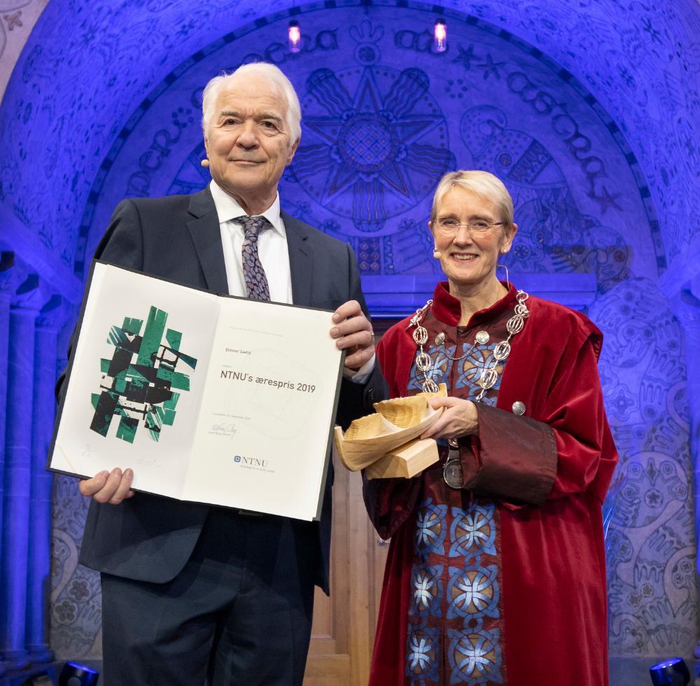 Steinar Sælid and Constituted Rector Anne Borg, photo