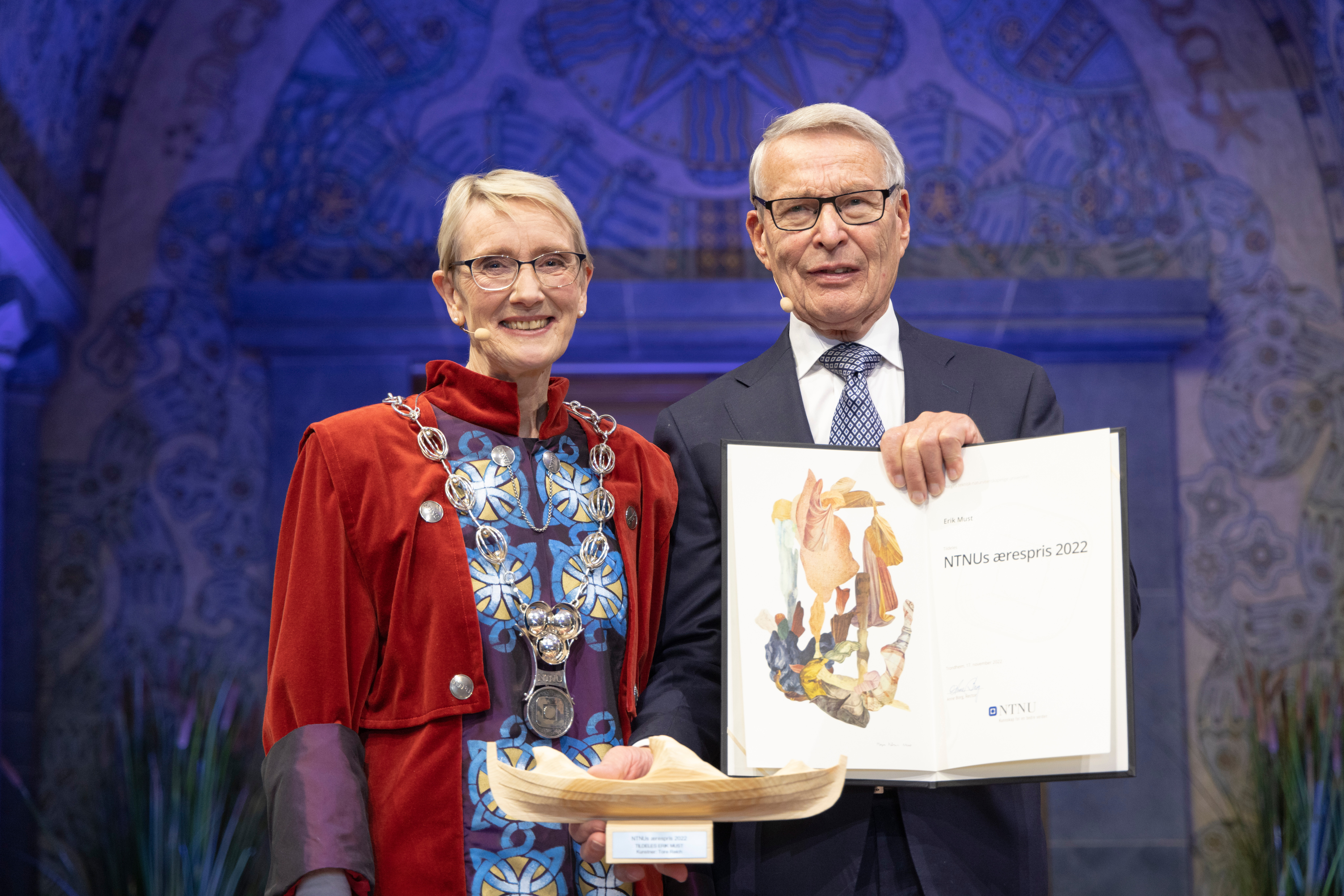 Rector Anne Borg and Erik Must, photo