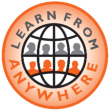 Learn from anywhere logo. Link to learnfromanywhere.co.uk