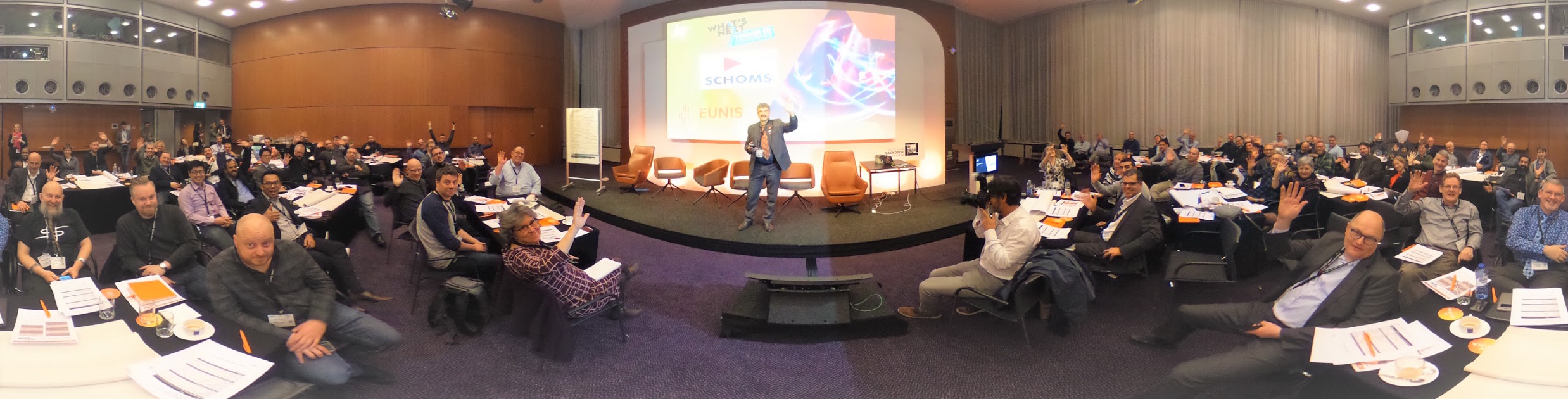 Panorama image of participant of ISE 2019 conference
