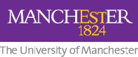 Logo university of manchester, leads to University of Manchester's web page