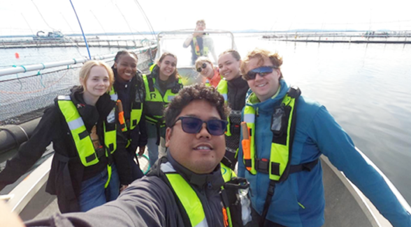 Picture of Sayyidul Mubin on a boat in Norway