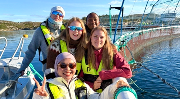 Picture of Cholif on a boat in Norway