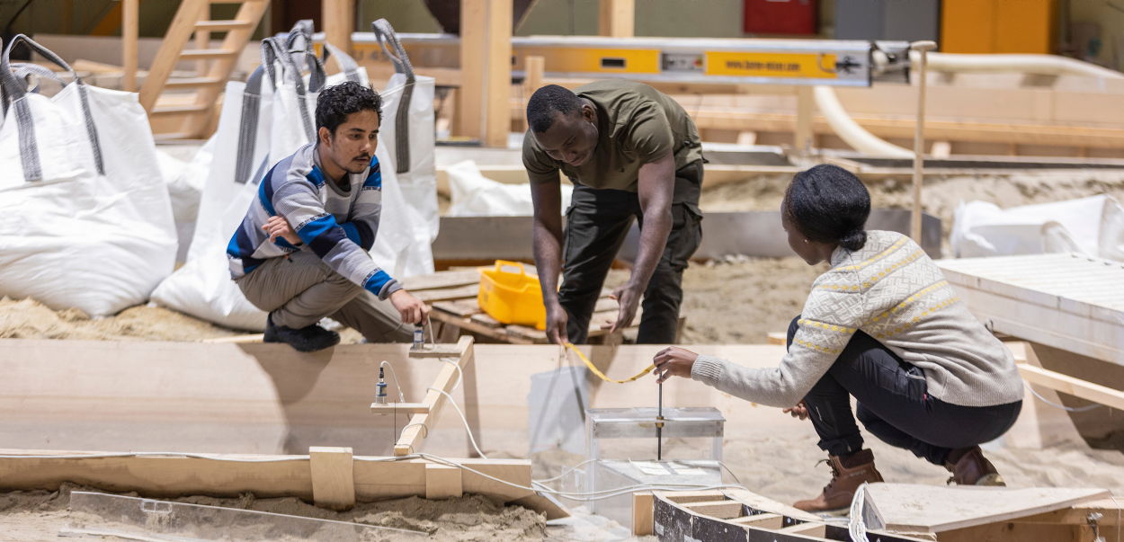 Hydroteknisk laboratorium på Valgrinda. 