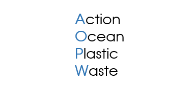 Action Ocean Plastic Waste in letters