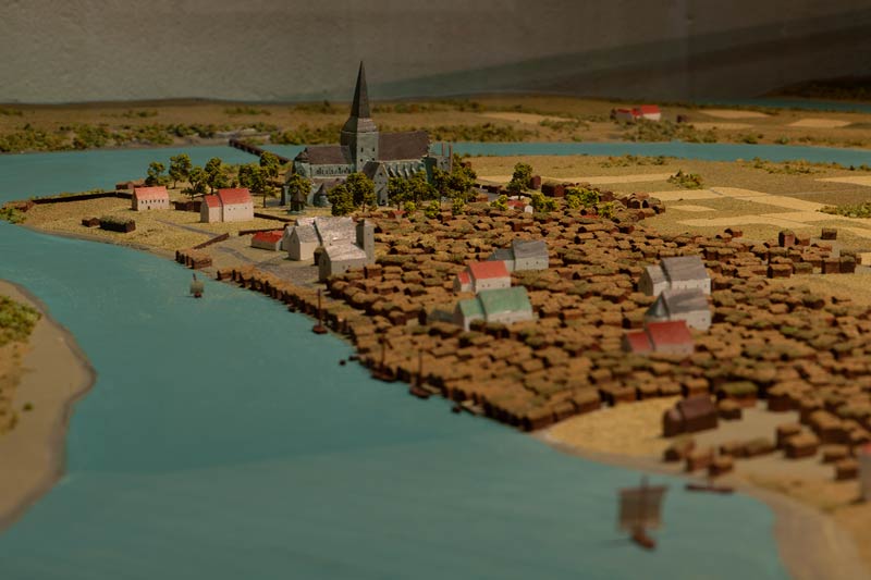 Diorama of old Trondheim