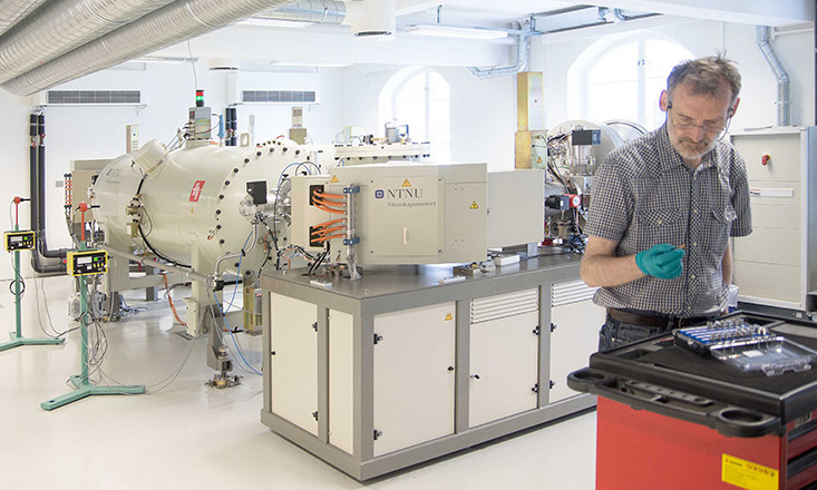 Man working in lab environment