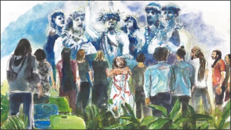 Honolulu indigenious - group of people - made by AI