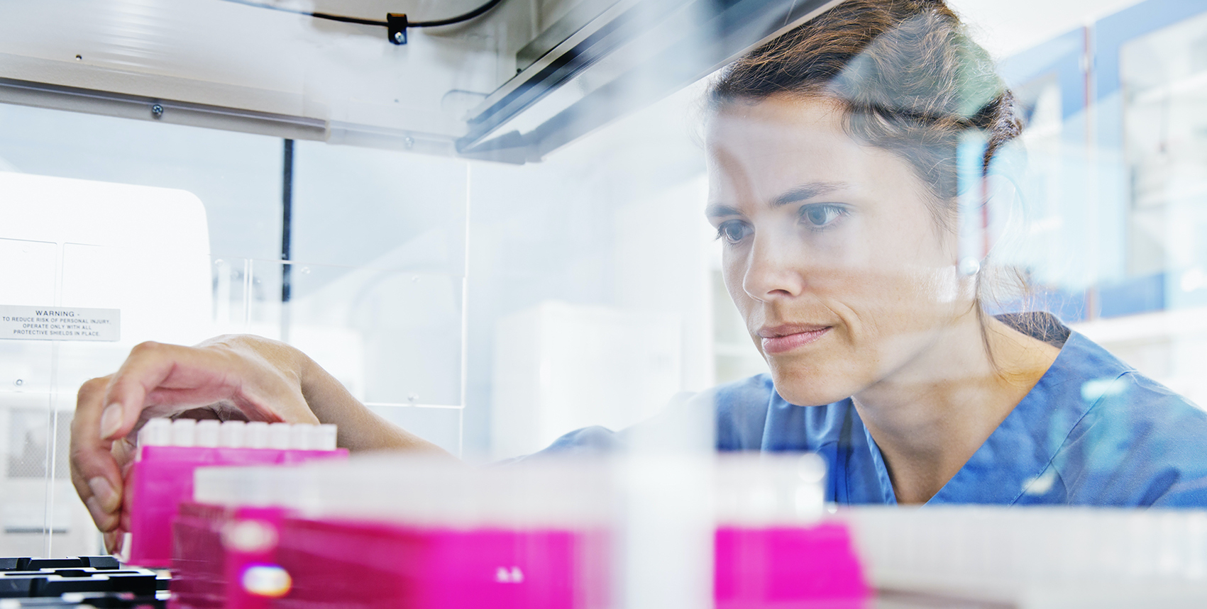 Bio engineer in lab